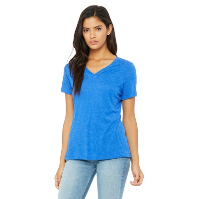 Bella + Canvas 6415   Ladies' Relaxed Triblend V-Neck T-Shirt