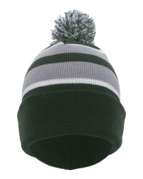 Pacific Headwear 641K   Knit Fold-Over Pom-Pom Beanie