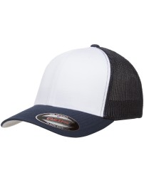 Yupoong 6511W   Flexfit Trucker Mesh with White Front Panels Cap