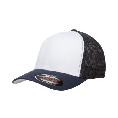 Yupoong 6511W   Flexfit Trucker Mesh with White Front Panels Cap