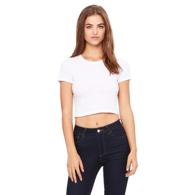 Bella + Canvas 6681   Ladies' Poly-Cotton Crop T-Shirt