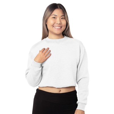 Bayside 7725   Ladies' Crop Crewneck