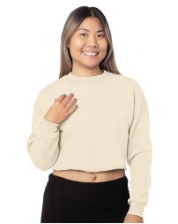 Bayside 7725   Ladies' Crop Crewneck