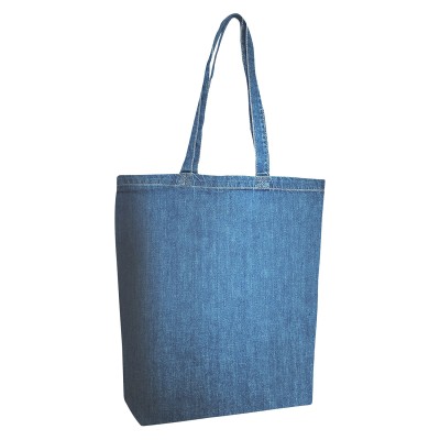 Liberty Bags 7761A Cotton Denim Gusseted Tote Bag