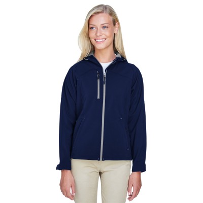 North End 78166   Ladies' Prospect Two-Layer Fleece Bonded Soft Shell Hooded Jacket