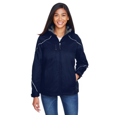 North End 78196   Ladies' Angle 3-in-1 Jacket with Bonded Fleece Liner