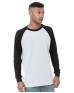 Bayside 8211   Men's Heavyweight Waffle Knit Thermal Raglan