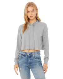 Bella + Canvas 8512   Ladies' Cropped Long Sleeve Hoodie T-Shirt