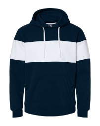 J America 8644JA   Men's Varsity Pullover Hooded Sweatshirt