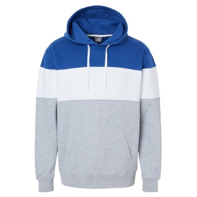 J America 8644JA   Men's Varsity Pullover Hooded Sweatshirt