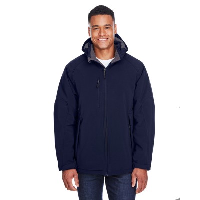 North End 88159   Men's Glacier Insulated Three-Layer Fleece Bonded Soft Shell Jacket with Detachable Hood