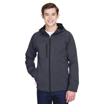 North End 88166   Men's Prospect Two-Layer Fleece Bonded Soft Shell Hooded Jacket