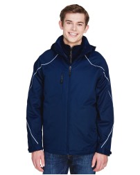 North End 88196   Men's Angle 3-in-1 Jacket with Bonded Fleece Liner