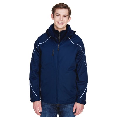 North End 88196   Men's Angle 3-in-1 Jacket with Bonded Fleece Liner