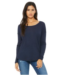 Bella + Canvas 8852   Ladies' Flowy Long-Sleeve T-Shirt with 2x1 Sleeves