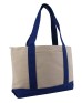 Liberty Bags 8862 Large Zippered Cotton Canvas Tote