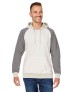 J America 8886JA   Unisex Vintage Tricolor Hooded Sweatshirt