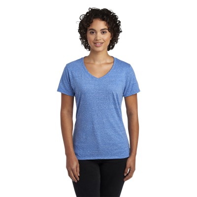 Jerzees 88WVR   Ladies Snow Heather V-Neck T-Shirt