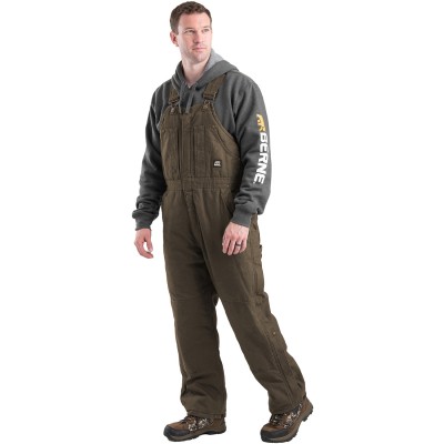 Berne B377   Men's Heartland Insulated Washed Duck Bib Overall