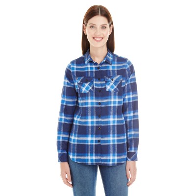 Burnside B5210   Ladies' Plaid Boyfriend Flannel Shirt