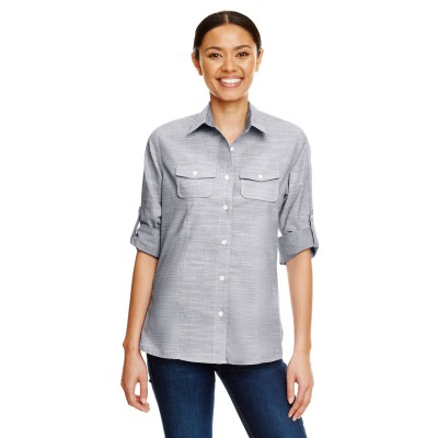 Burnside B5247   Ladies Texture Woven Shirt