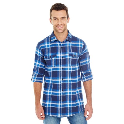 Burnside B8210   Men's Plaid Flannel Shirt