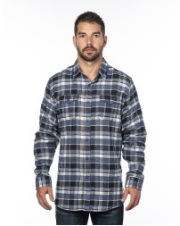 Burnside B8210   Men's Plaid Flannel Shirt