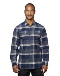 Burnside B8219   Men's Snap-Front Flannel Shirt