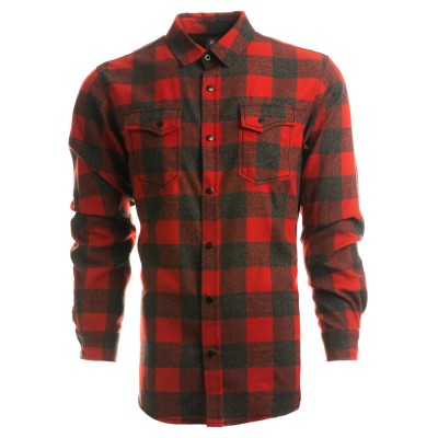 Burnside B8219   Men's Snap-Front Flannel Shirt