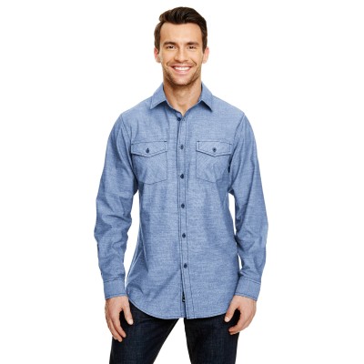 Burnside B8255   Mens Chambray Woven Shirt