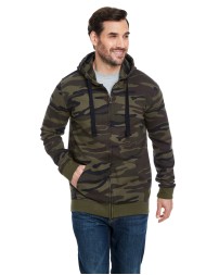 Burnside B8615   Men's  French Terry Full-Zip Hooded Sweatshirt