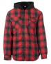 Burnside B8620   Men's Hooded Flannel Jacket