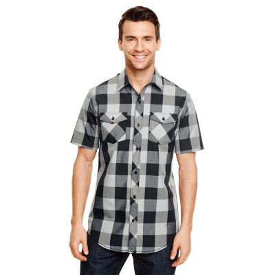 Burnside B9203   Mens Buffalo Plaid Woven Shirt