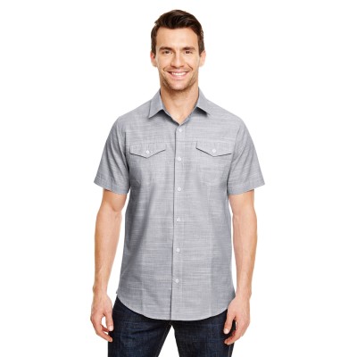 Burnside B9247   Men's Textured Woven Shirt