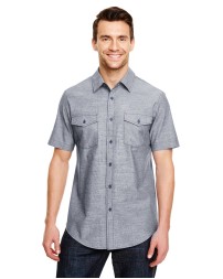 Burnside B9255   Mens Chambray Woven Shirt