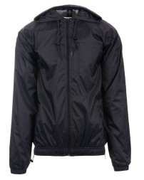 Burnside B9728   Men's Nylon Hooded Coaches Jacket