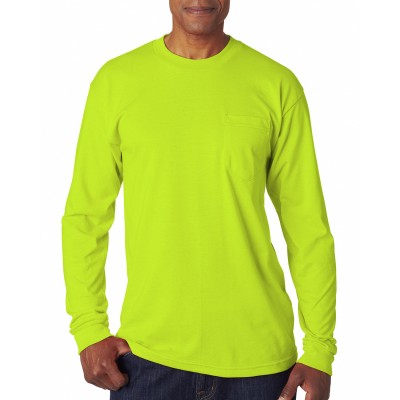 Bayside BA1730   Adult Long-Sleeve T-Shirt with Pocket