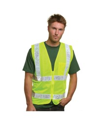 Bayside BA3785   Mesh Safety Vest - Lime