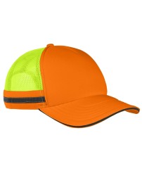 Big Accessories BA661   Safety Trucker Cap