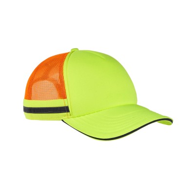 Big Accessories BA661   Safety Trucker Cap