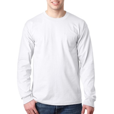 Bayside BA8100   Adult Long Sleeve Pocket T-Shirt