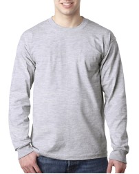 Bayside BA8100   Adult Long Sleeve Pocket T-Shirt