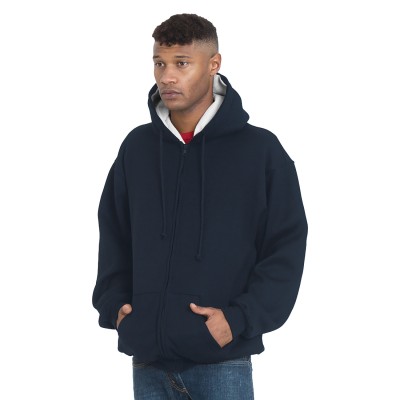 Bayside BA940   Adult Super Heavy Thermal-Lined Full-Zip Hooded Sweatshirt