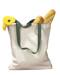 BAGedge BE010   Canvas Tote with Contrasting Handles