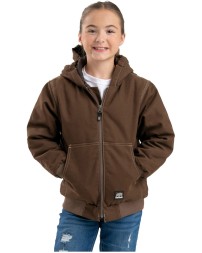 Berne BHJ61   Youth Highland Softstone Duck Hooded Jacket