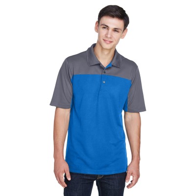 CORE365 CE101   Men's Balance Colorblock Performance Pique Polo