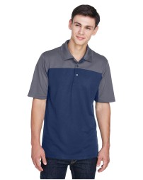 CORE365 CE101   Men's Balance Colorblock Performance Pique Polo