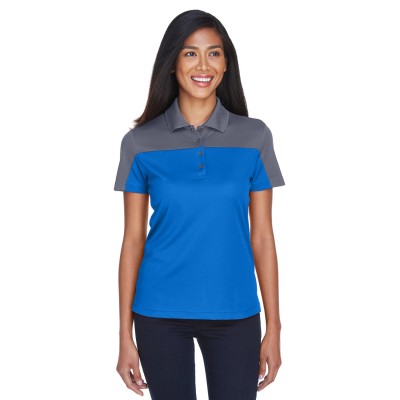 CORE365 CE101W   Ladies' Balance Colorblock Performance Pique Polo