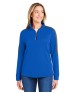 CORE365 CE404W Ladies' Market Snag Protect Mesh Colorblock Quarter-Zip