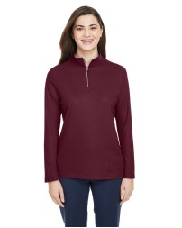 CORE365 CE405W   Ladies' Fusion ChromaSoft Pique Quarter-Zip